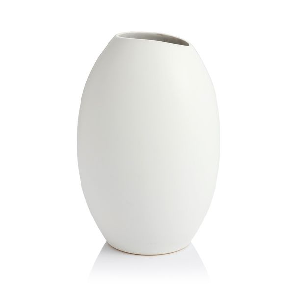 Vase FANCY HOME Stones 23 cm, weiß