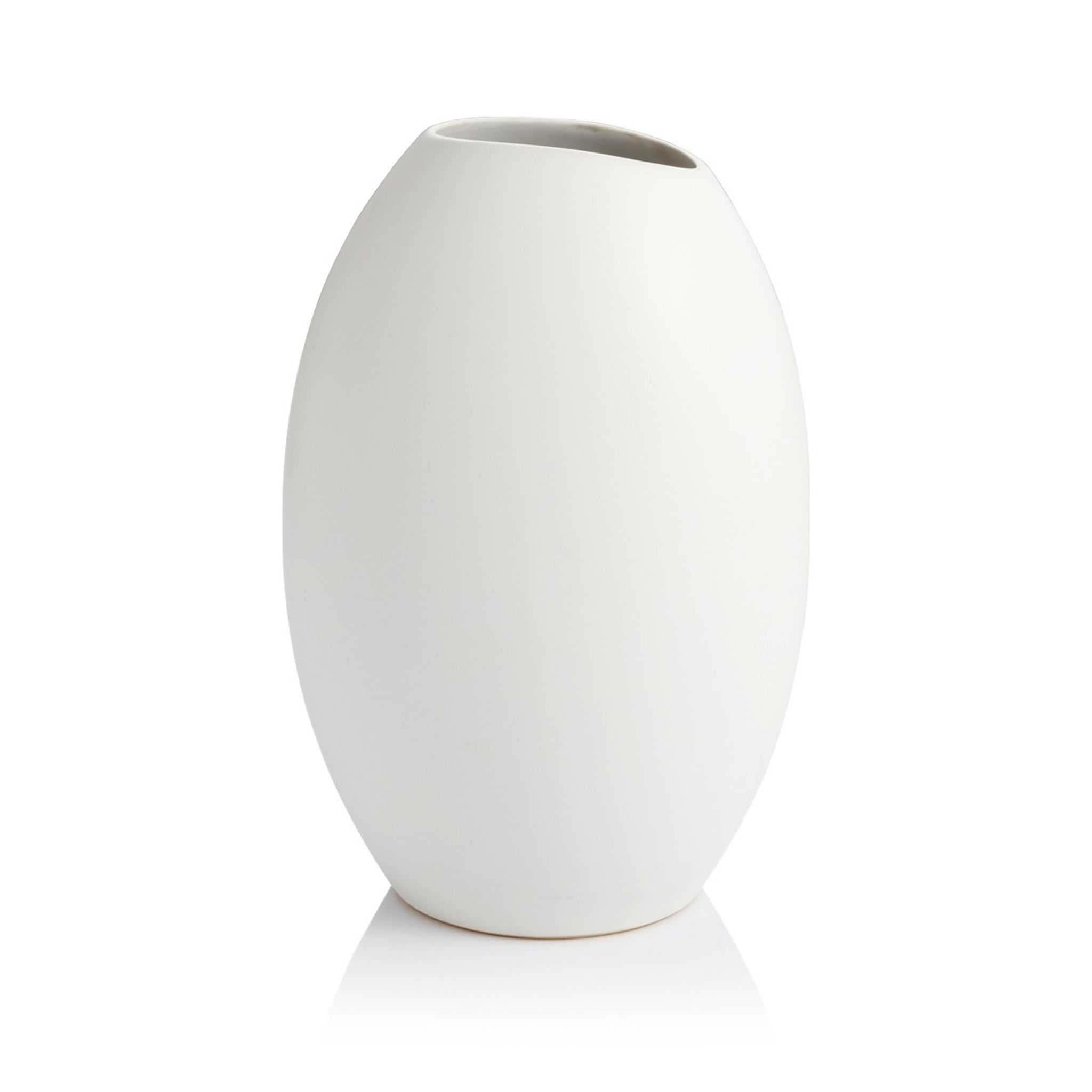 Vase FANCY HOME Stones 23 cm, white