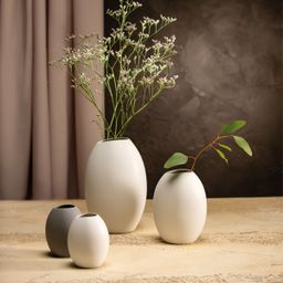 Vaso FANCY HOME Stones 11 cm, bianco