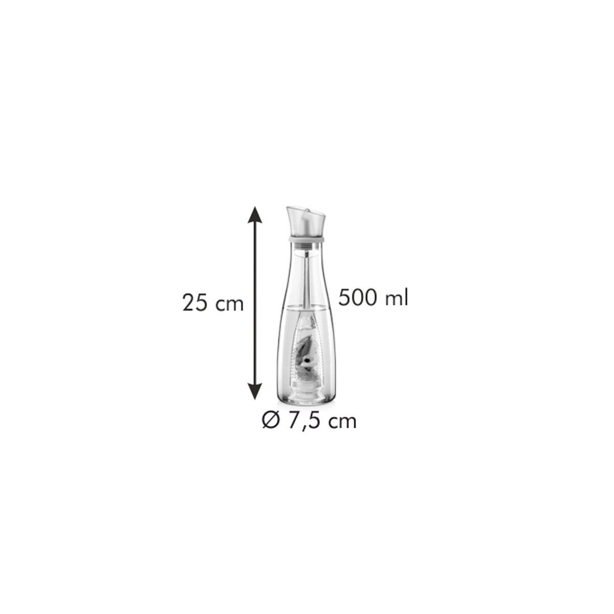 VITAMINO olajtartó 500 ml, áztatószitával termék 2. képe