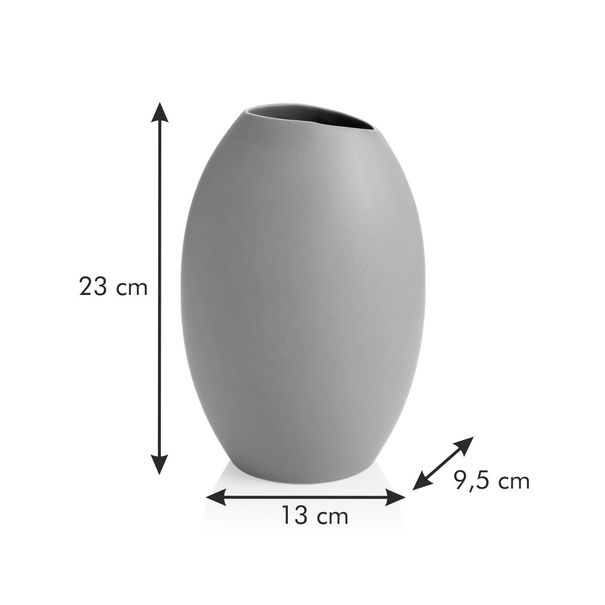 Wazon FANCY HOME Stones 23 cm, biały (zdjęcie 4)