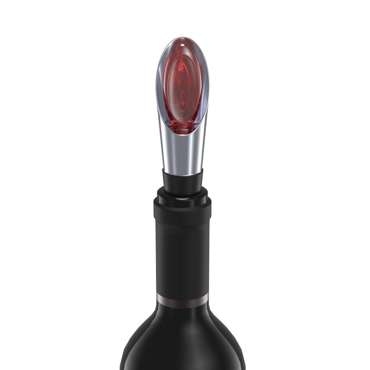 Tescoma UNO VINO Weinausgießer Mit Stopfen – Tropffrei, Luftdicht, Aus Edelstahl & Silikon