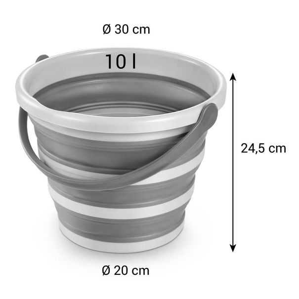 Wiadro ProfiMATE 10 l, składane (zdjęcie 3)