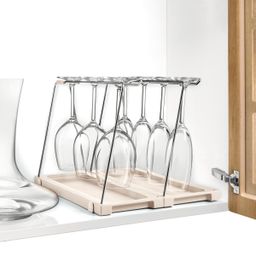 Wine glass rack with drainer FlexiSPACE 330 x 148 mm