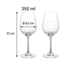 Wine glass UNO VINO Vista 350 ml, 2 pcs