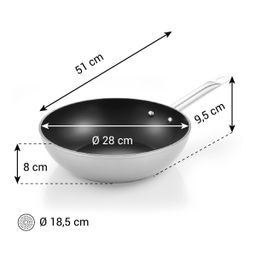 Wok GrandCHEF+ ø 28 cm