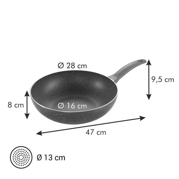 Wok MANICO ROSSO ø 28 cm (zdjęcie 3)