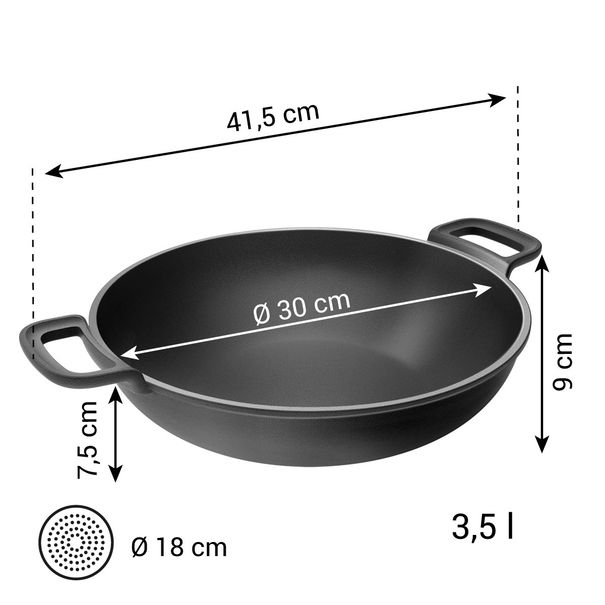Wok MASSIVE ø 30 cm (zdjęcie 3)