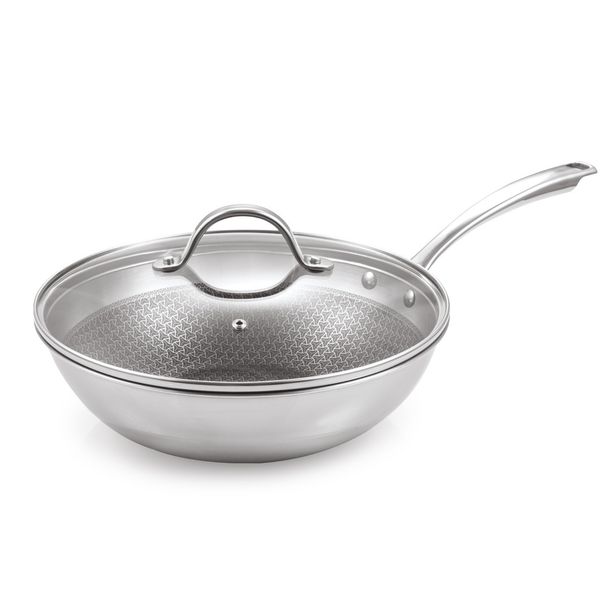 Wok SteelCRAFT z pokrywką ø 28 cm
