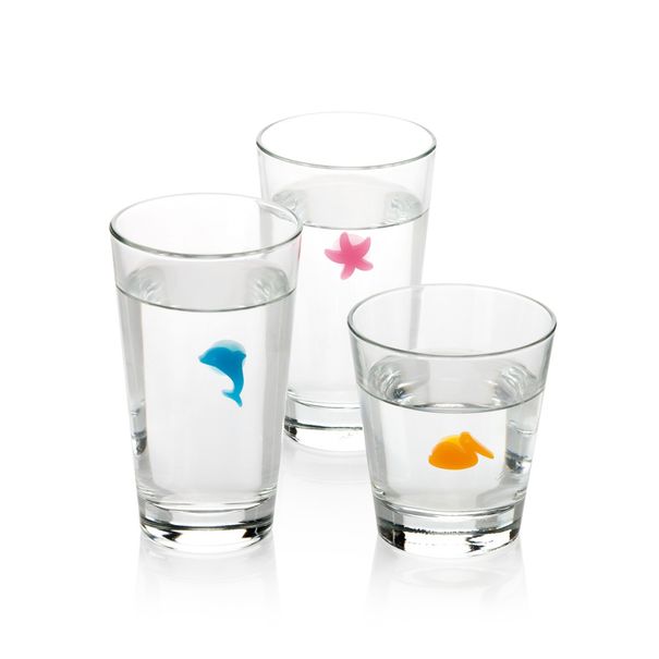 E-shop Značky na poháre myDRINK, 12 ks, oceán