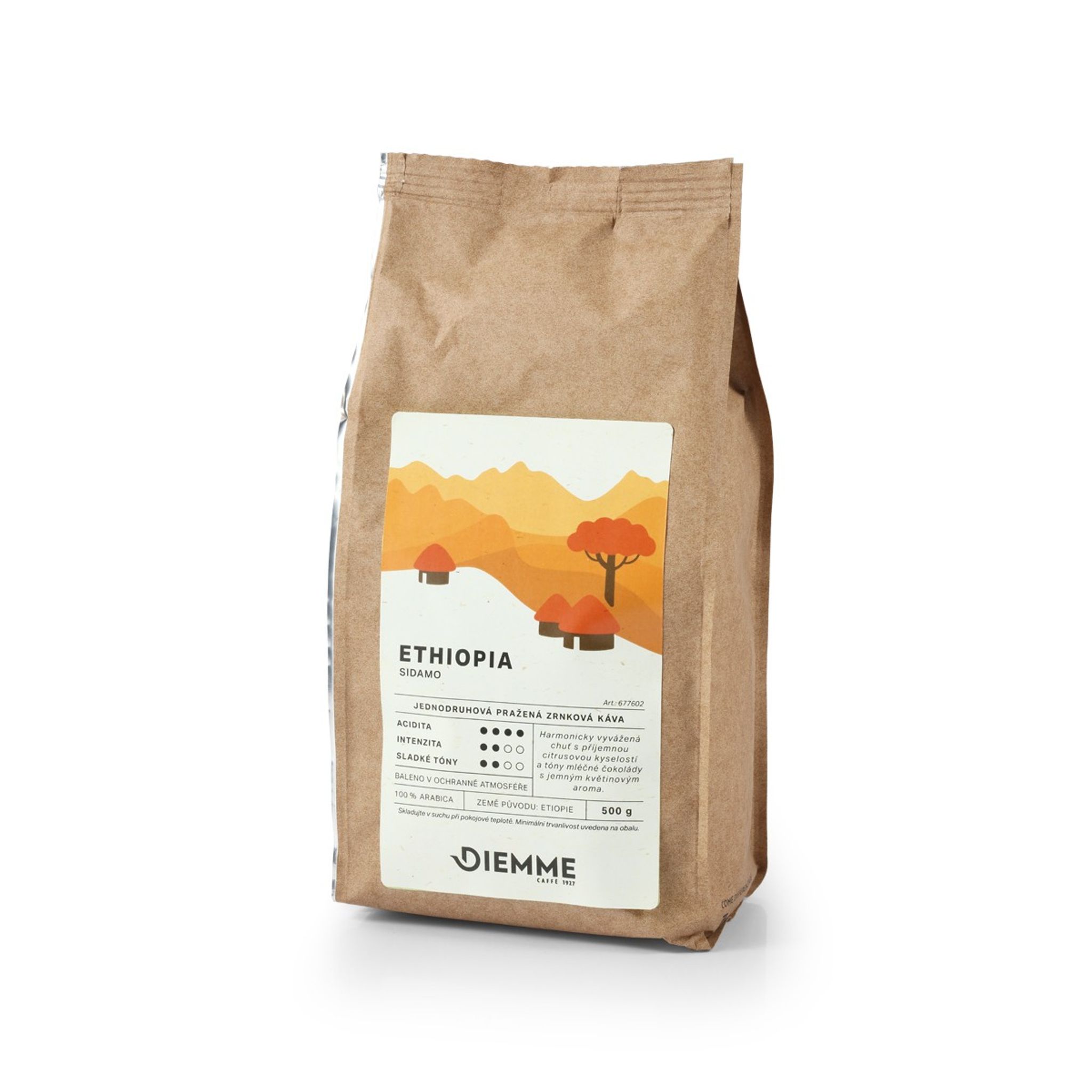 Obrázek Zrnková káva Ethiopia CAFFE DIEMME 500 g