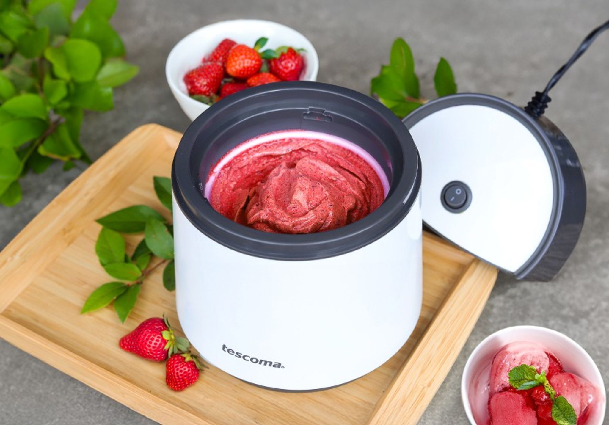 Eiscreme aus Zutaten, die Sie selbst bestimmen