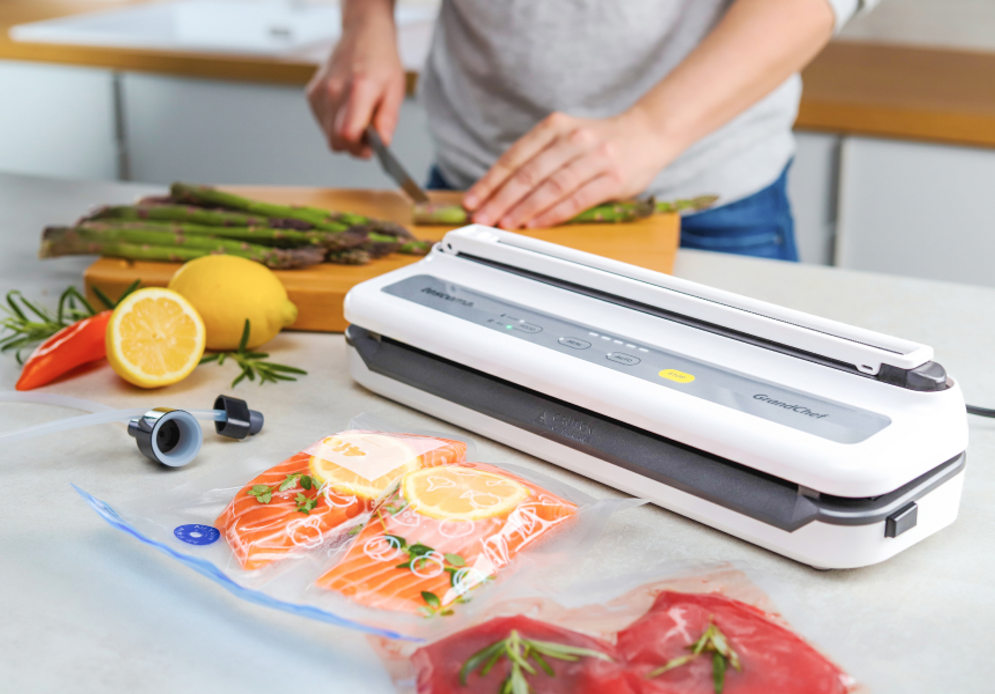 Verlängert Geschmack, Haltbarkeit, mariniert und kann sogar Sous-vide