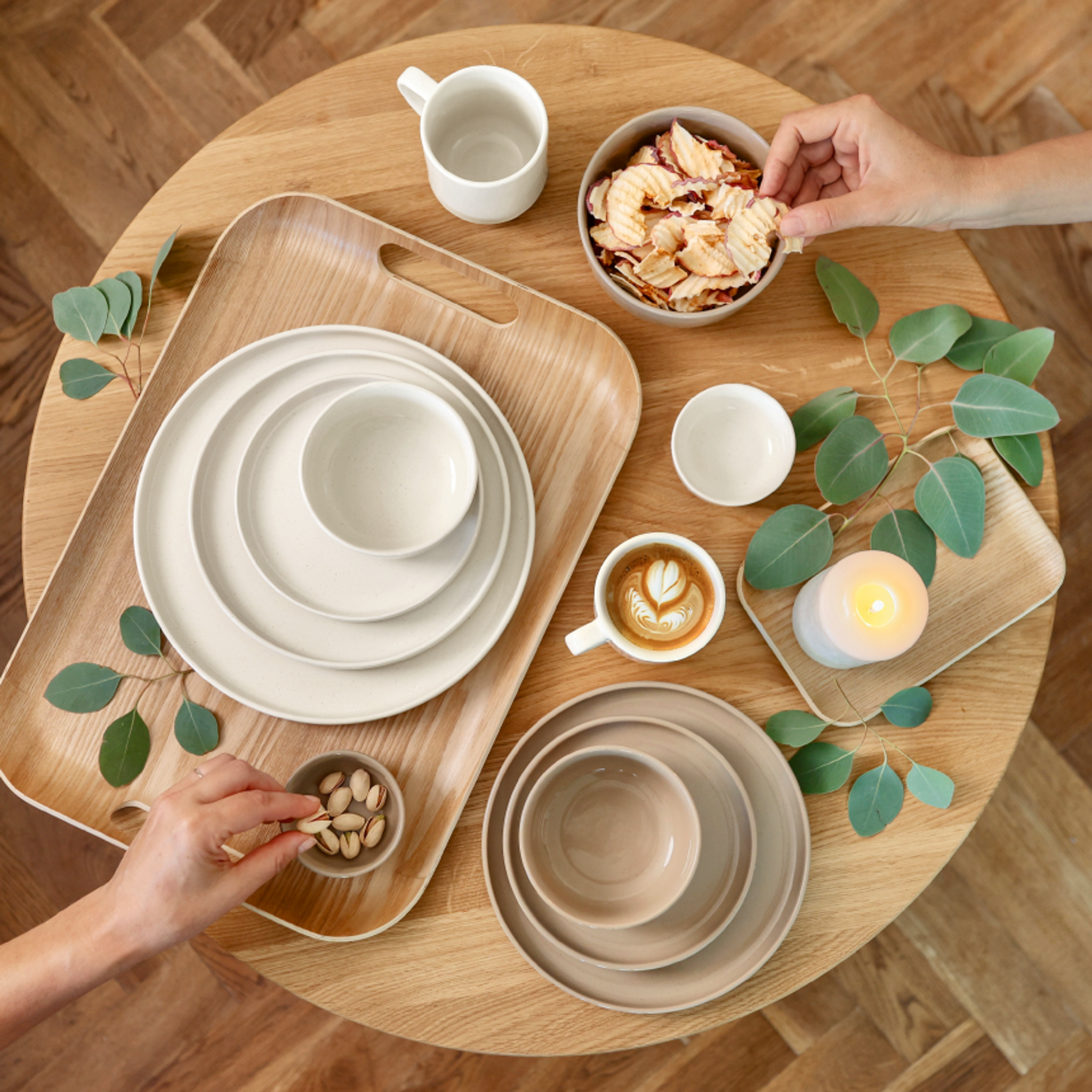 Krémové nebo mocca? Kombinujte oba odstíny!