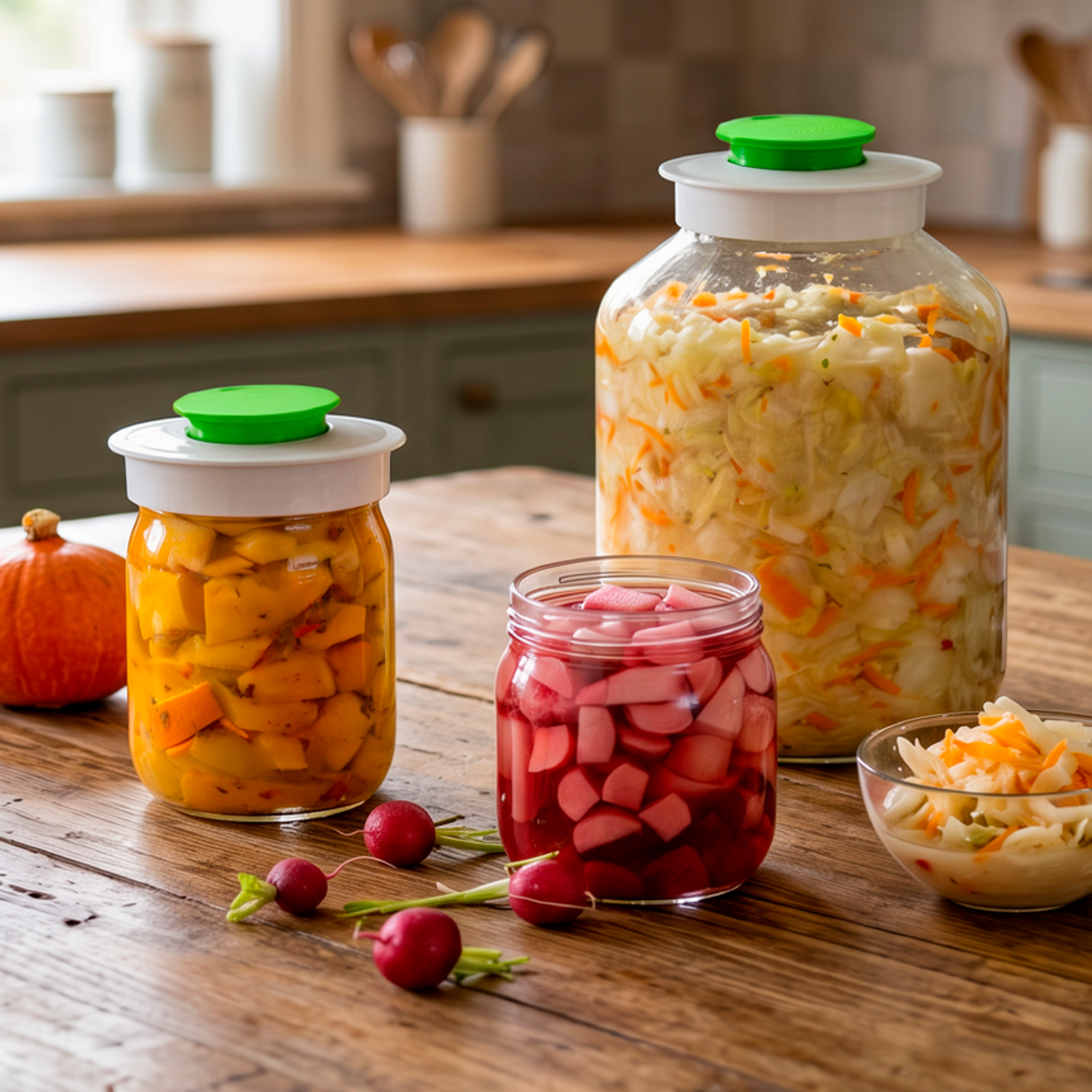 Kvašáky, pickles i pořádná zásoba zelí. Zvládnete vše díky chytré soupravě
