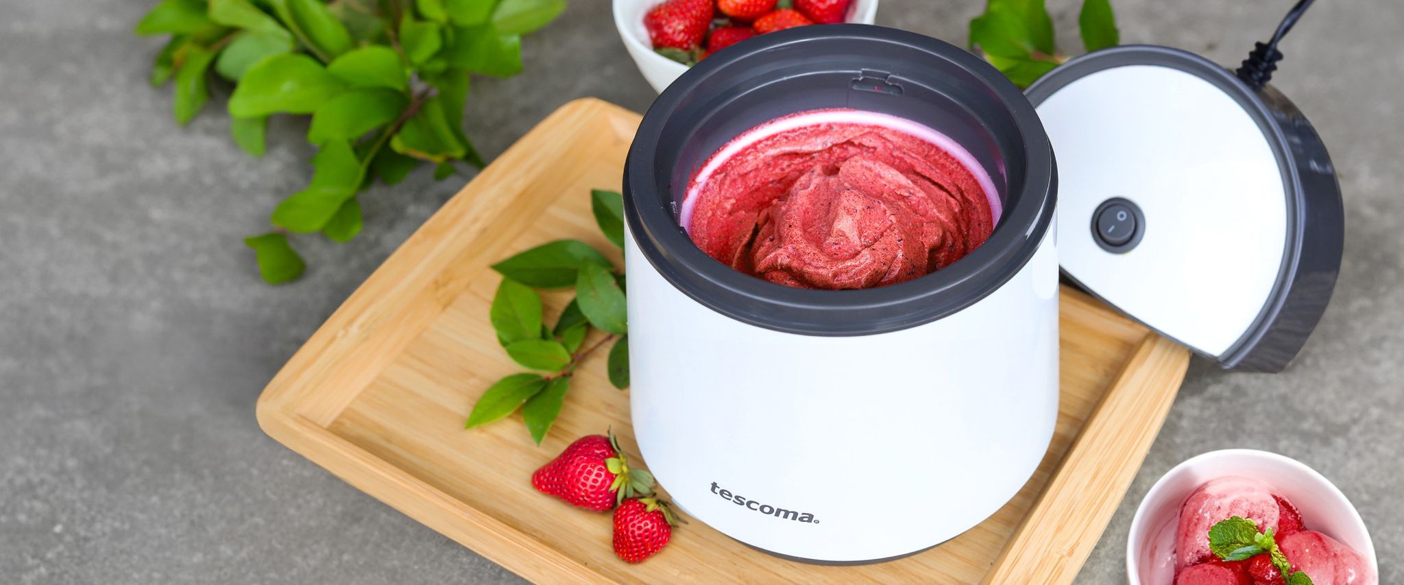 Eiscreme aus Zutaten, die Sie selbst bestimmen