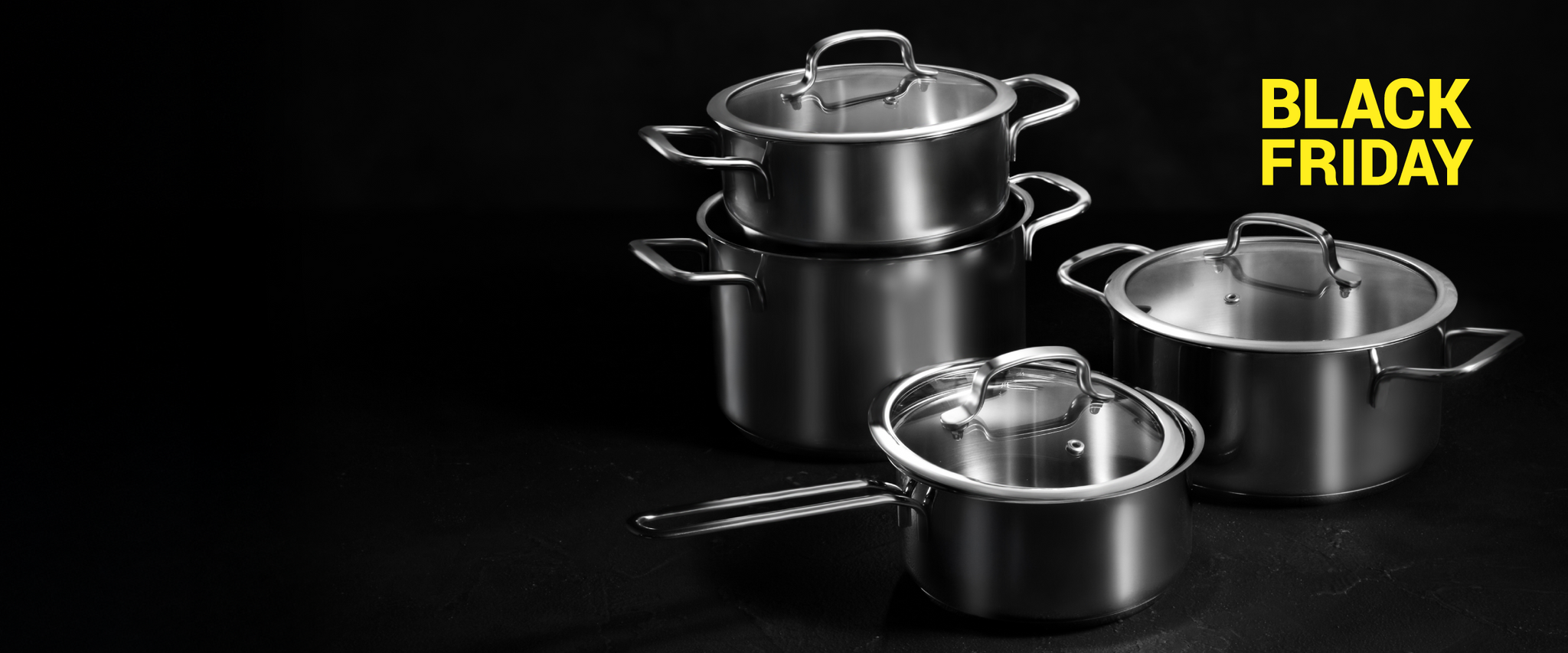 Nowoczesne naczynia ze stali nierdzewnej z wodoodpornymi uchwytami