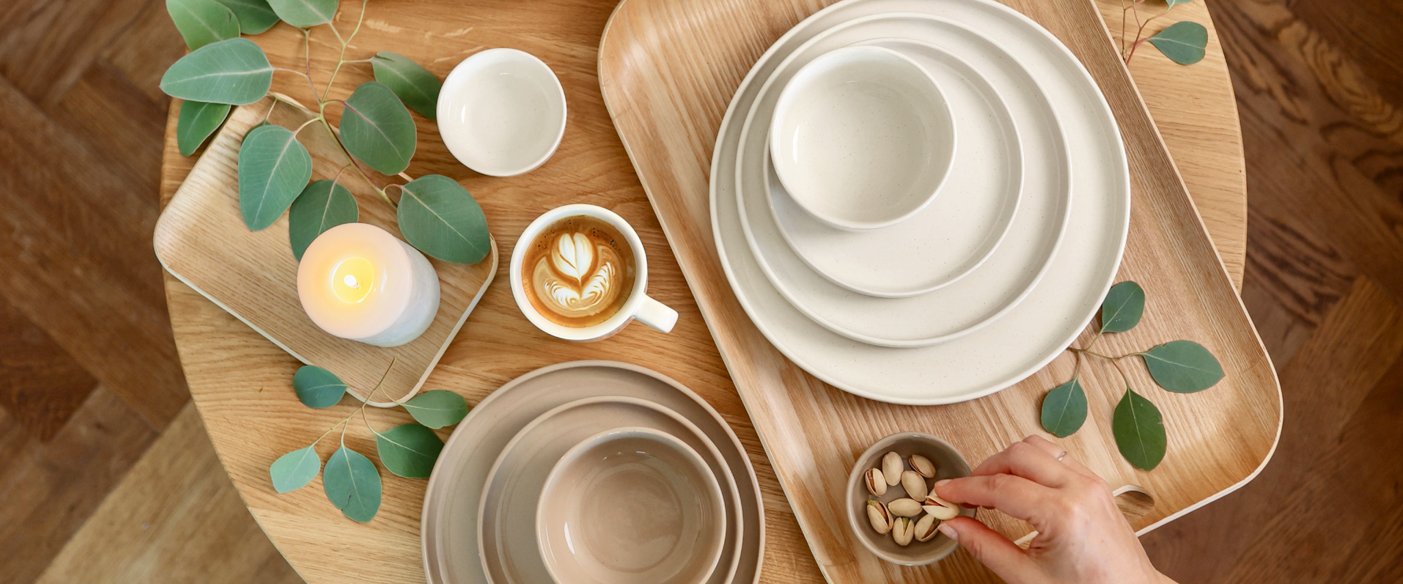 Krémové nebo mocca? Kombinujte oba odstíny!