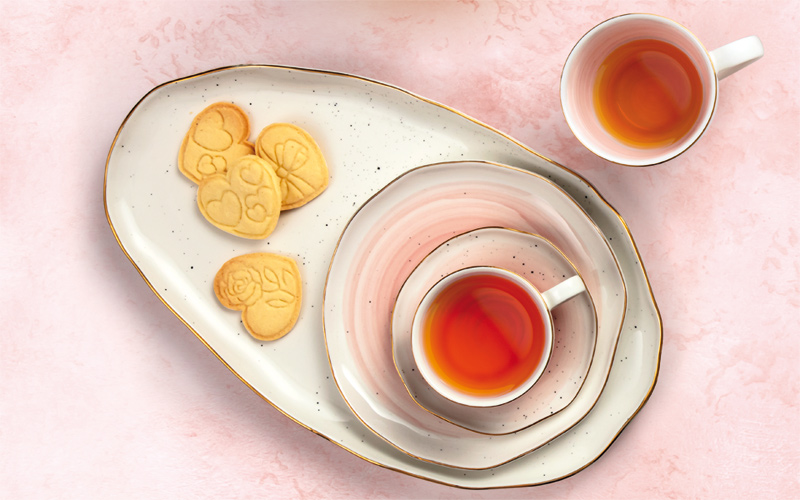 Valentýnské čajové sušenky - obrázek