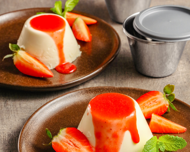 Nerezové formičky na panna cottu GrandCHEF, 4 ks