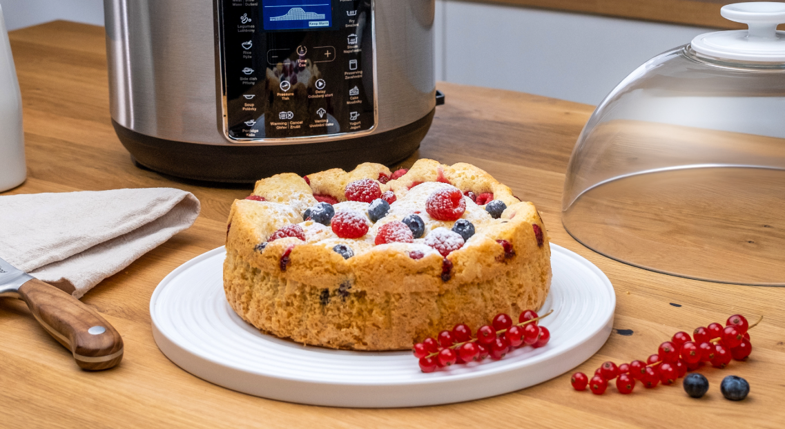 Obstkuchen aus dem elektrischen Schnellkochtopf PRESIDENT - bild