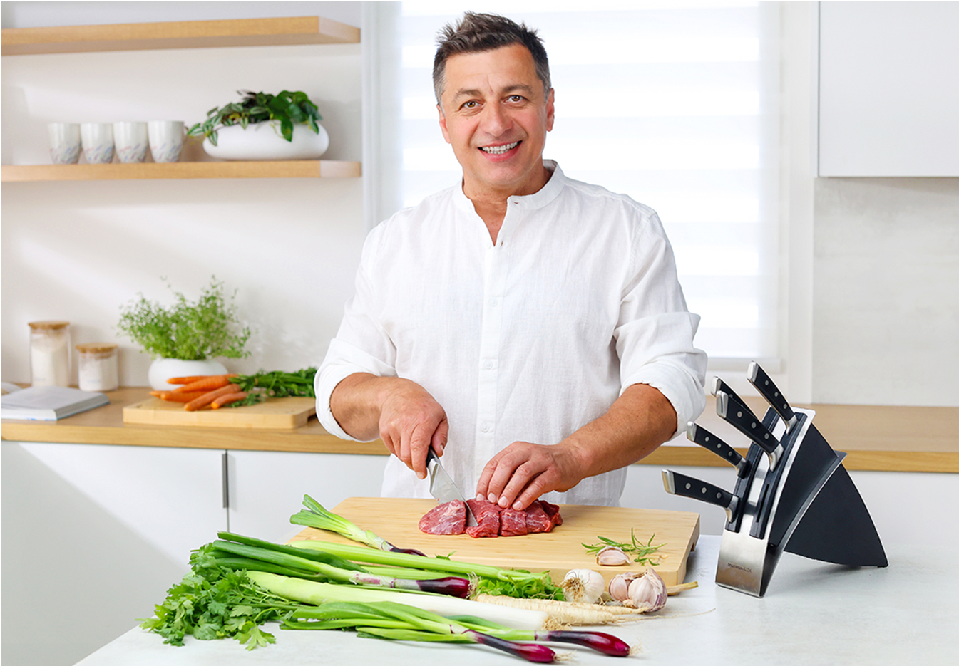 Messerblock AZZA, mit 6 Messern