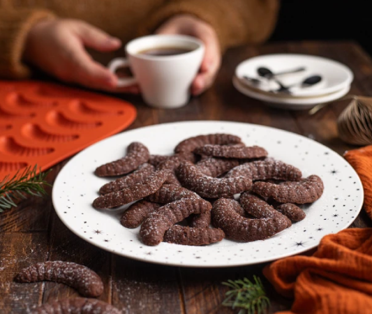 Forma vanilkové rohlíčky DELÍCIA SiliconPRIME - obrázek