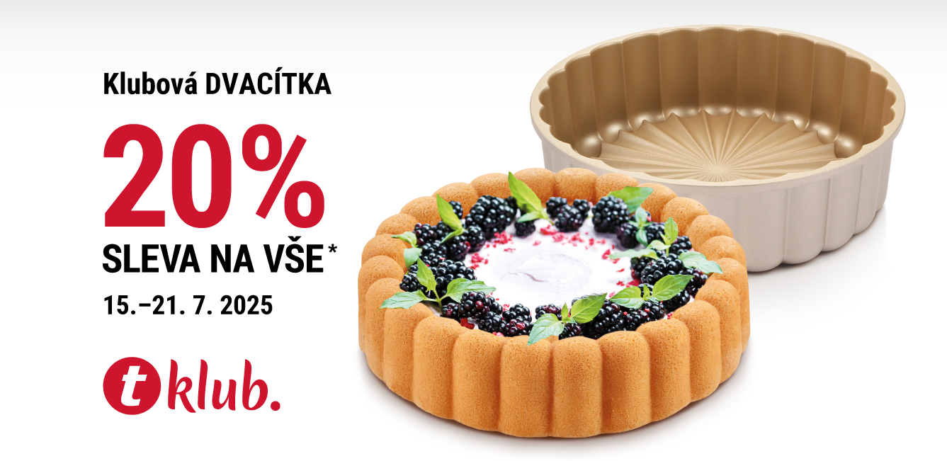 Akce Klubová dvacítka 20 sleva na vše* 15. 7. - 21. 7. 2025 - obrázek