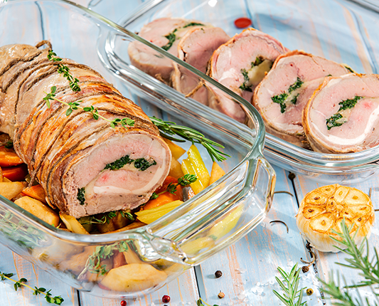 Skleněné pekáče s poklopem GrandCHEF - obrázek
