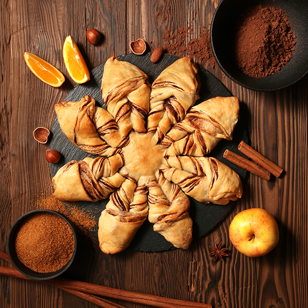 Pletená kysnutá vločka - obrázok