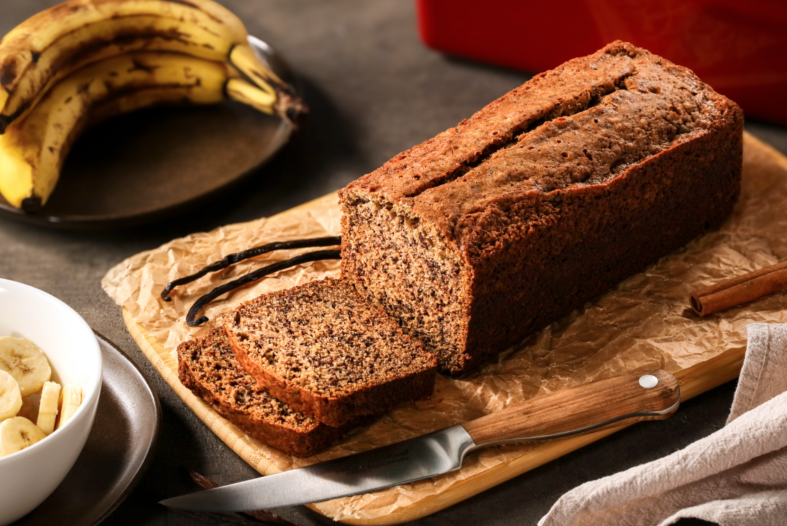 Bananenbrot in Keramische Backform Toastbrot DELÍCIA - bild