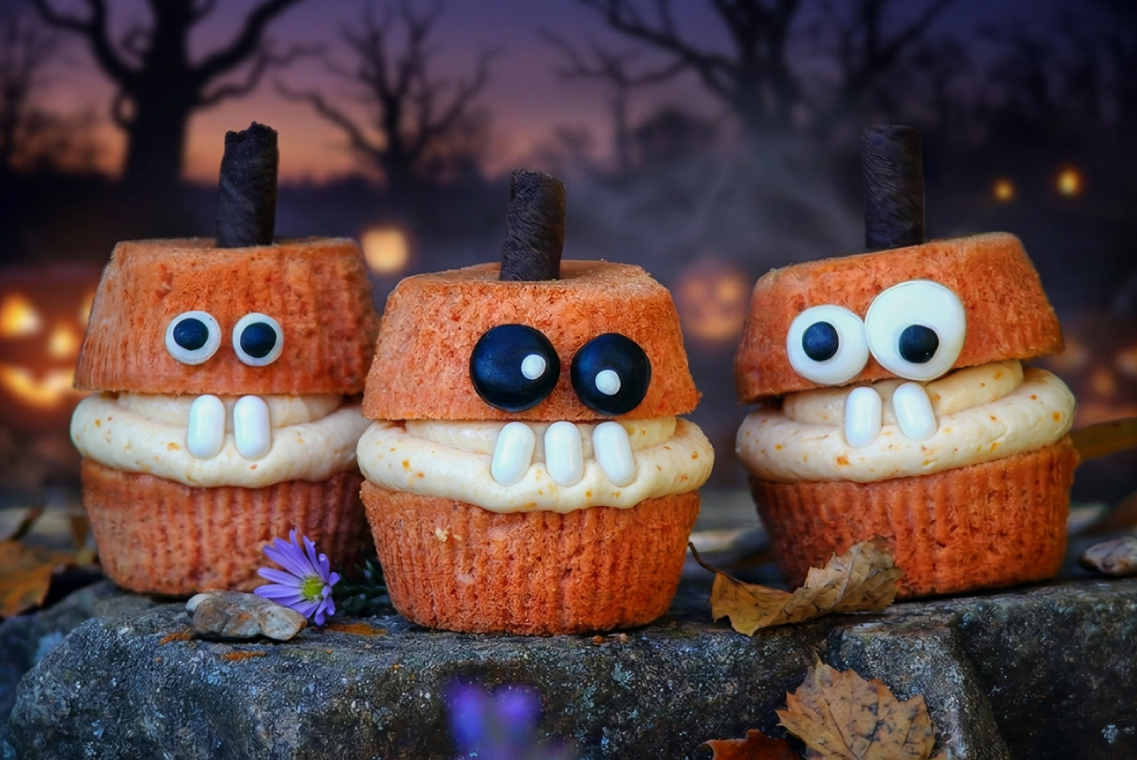 Halloween-Monster mit Kürbisbutter - bild