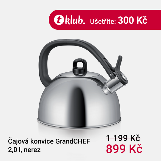 Čajová konvice GrandCHEF 2,0 l, nerez - obrázek