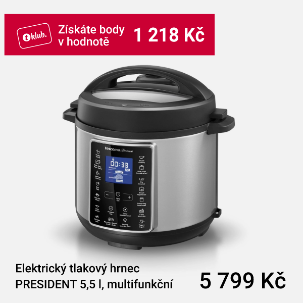 Elektrický tlakový hrnec PRESIDENT 5,5 l, multifunkční - obrázek