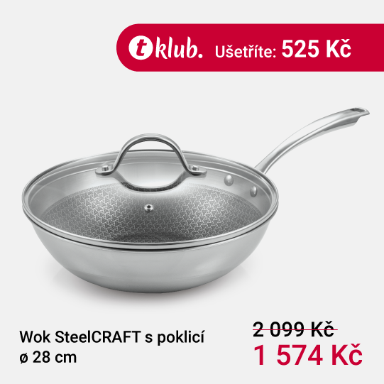 Wok SteelCRAFT s poklicí ø 28 cm - obrázek