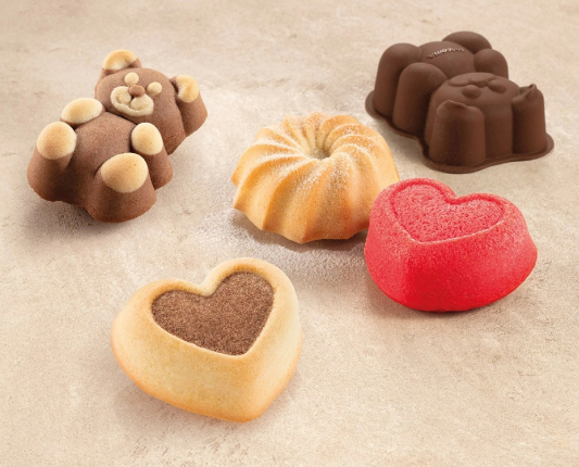 Silikonförmchen DELÍCIA, 3 Formen, 6 St. - bild