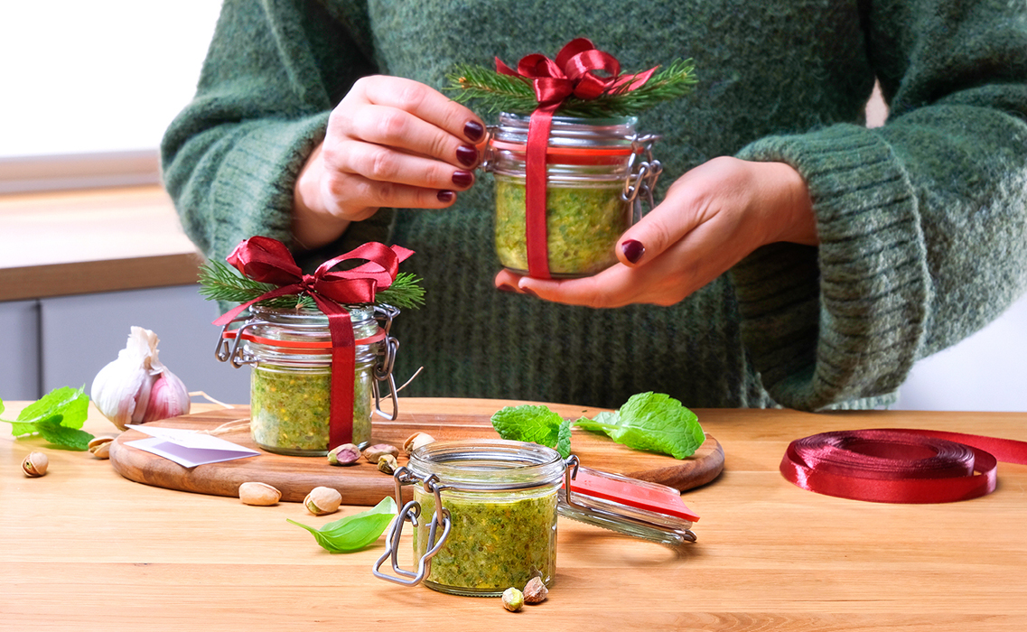 Pesto in Einmachgläsern - bild