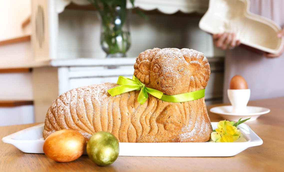 DELÍCIA Bárány alakú kerámia sütőforma - kép