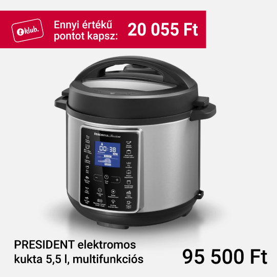 PRESIDENT elektromos kukta 5,5 l, multifunkciós - kép
