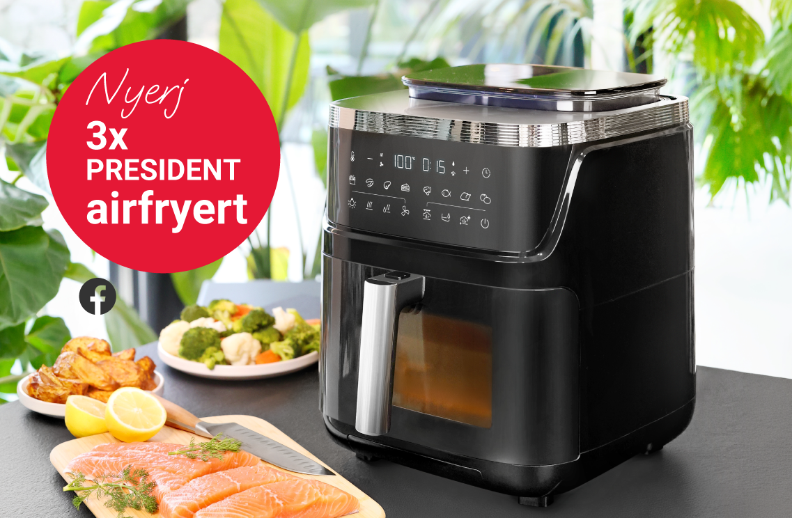 PRESIDENT gőzfunkciós airfryer - kép