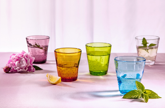 Szklanka myDRINK Colori 300 ml, przeźroczysta - obrazek