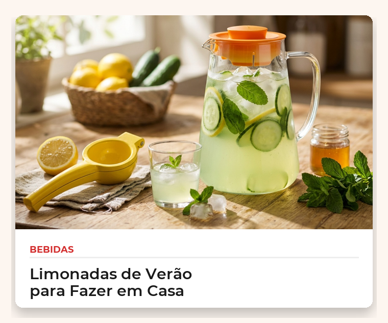 Limonadas de verão para fazer em casa