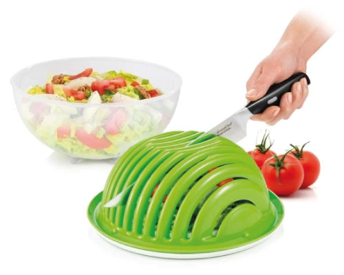 conjunto para preparar saladas vitamino de 20 cm verde