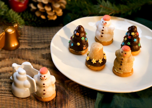 Formičky na plnené cukrovinky DELÍCIA, 3 vianočné tvary