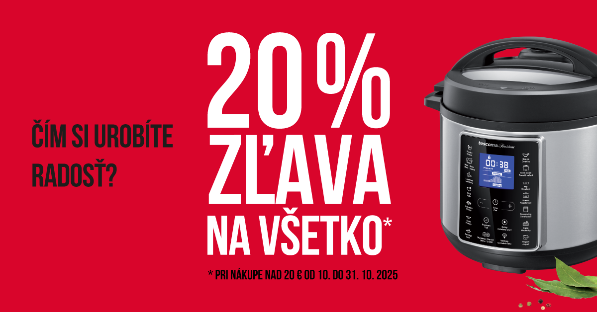 Zľava 20 % na všetko - obrázok