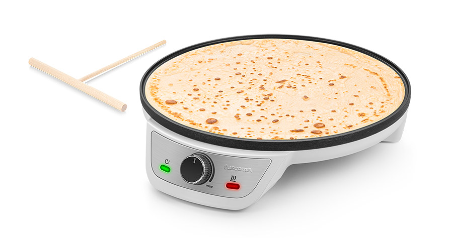 Pfannkuchenmaschine und Holzteigverteiler - Bild