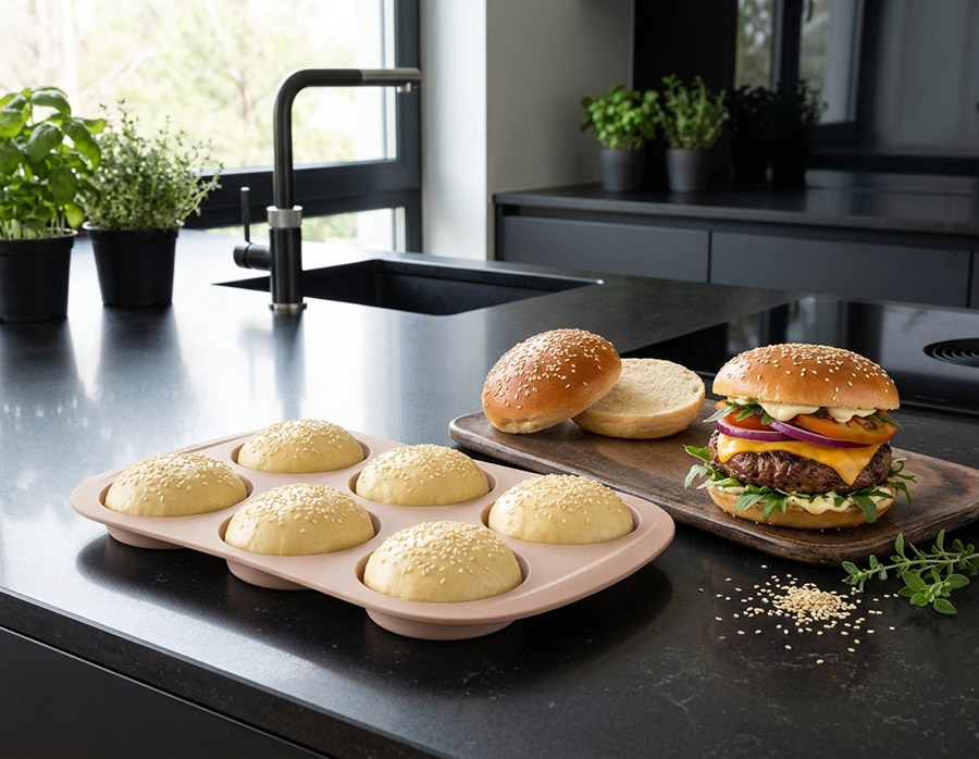 Forma na pečenie hamburgerových žemlí Tescoma - obrázok