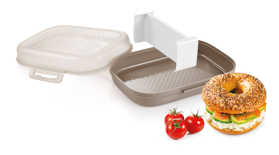 Krabicka na bagel sandwich snack přílohu - obrázek