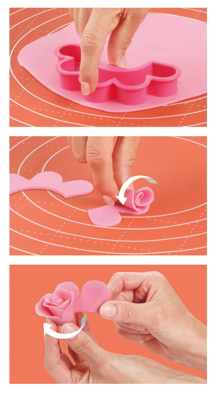 Príprava ruží z fondánu - obrázok