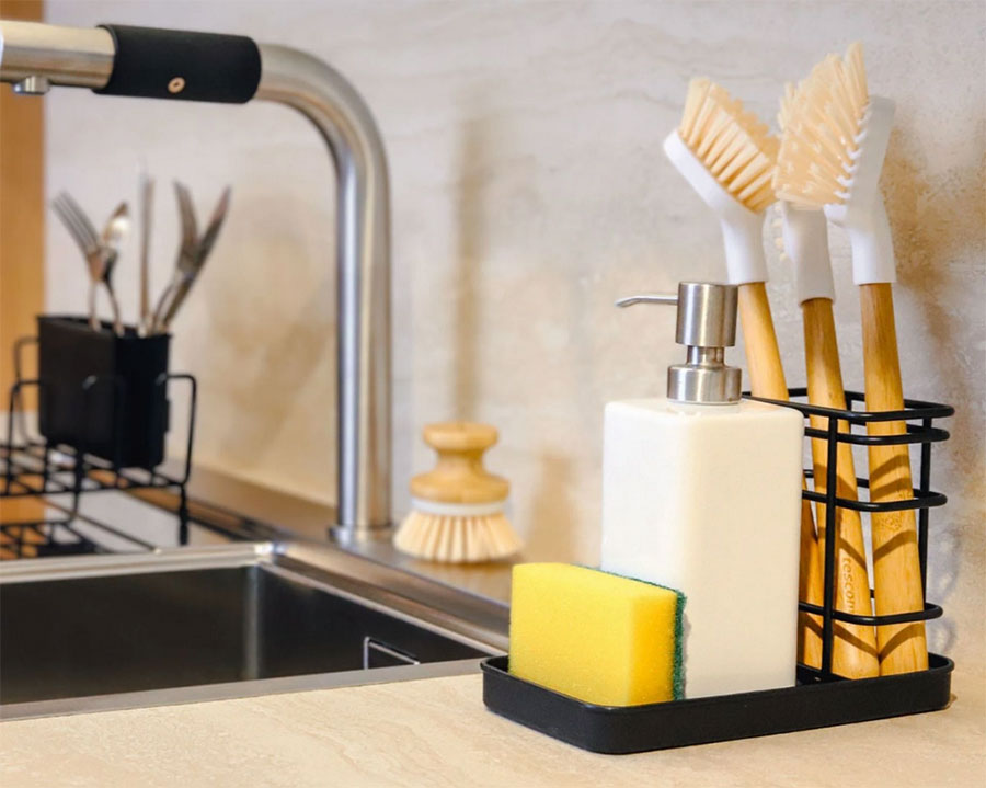 Odkapávač a stojan na houbičky do kuchyně Tescoma Online - obrázek
